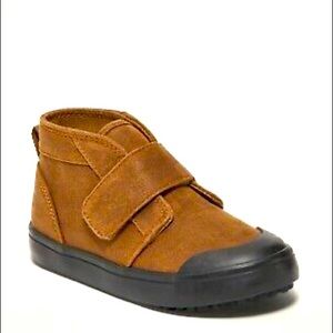 Old Navy Toddler Faux Suede Mid-Top Brown Chukka Boot Sneaker